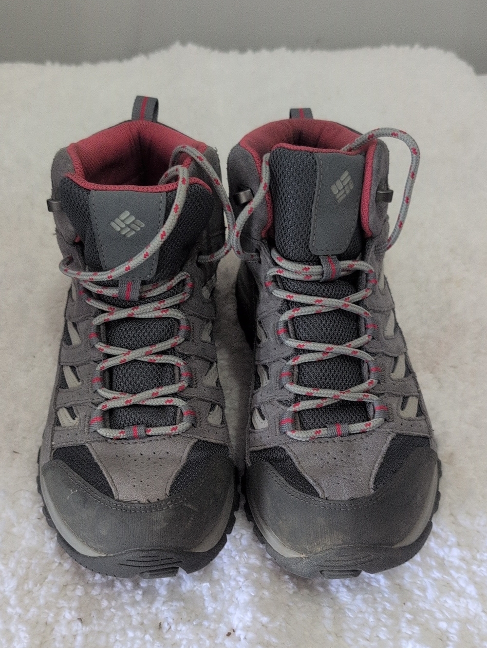 Columbia Women's Gray and Pink Hiking Boots